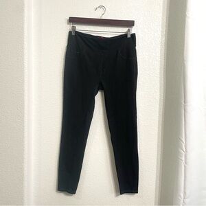 Spanx Womens Leggings Black Pull On Stretch Faux Denim Size XL